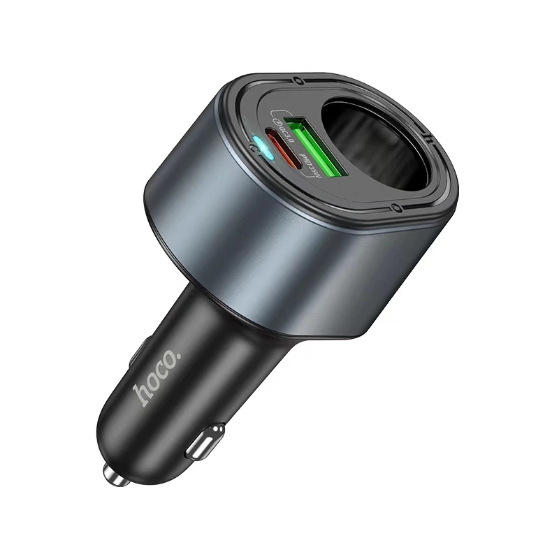 Автомобільний зарядний пристрій HOCO Z56 Friend PD35W+QC3.0 cigarette lighter car charger Black