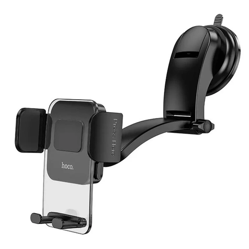 Автотримач для телефона HOCO CA118 Delicate press type center console car holder Space Black — Hoco