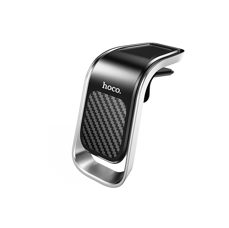 Автотримач для телефона HOCO CA74 Universe air outlet magnetic car holder Black+Silver