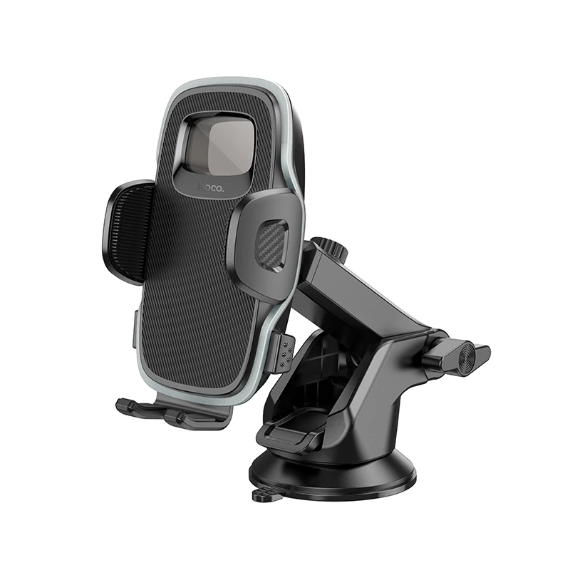 Автотримач для телефона HOCO H15 Fair push-type car holder(center console) Black — Hoco