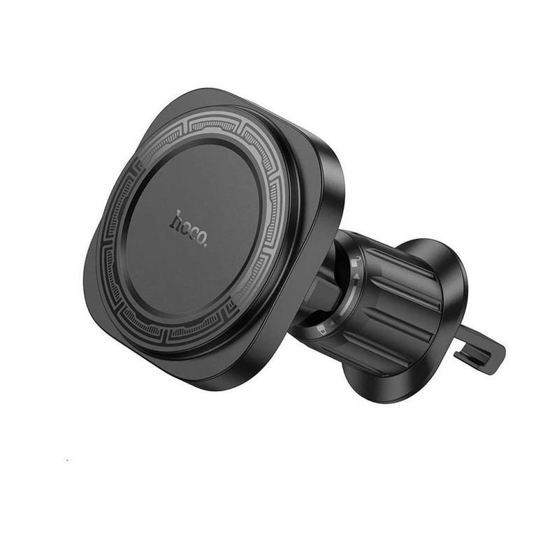 Автотримач для телефона HOCO H28 Rainbow ring magnetic car holder(air outlet) Black — Hoco