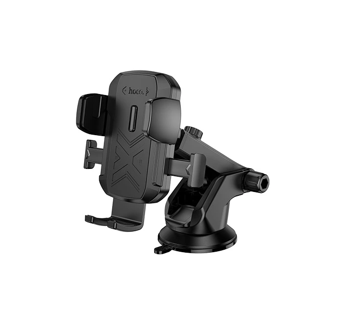 Автотримач для телефона HOCO H65 Gamble one-button car holder(center console) Black — Hoco