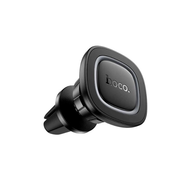 Автотримач для телефона HOCO H72 Crown magnetic car holder (air outlet) Black Metal Gray