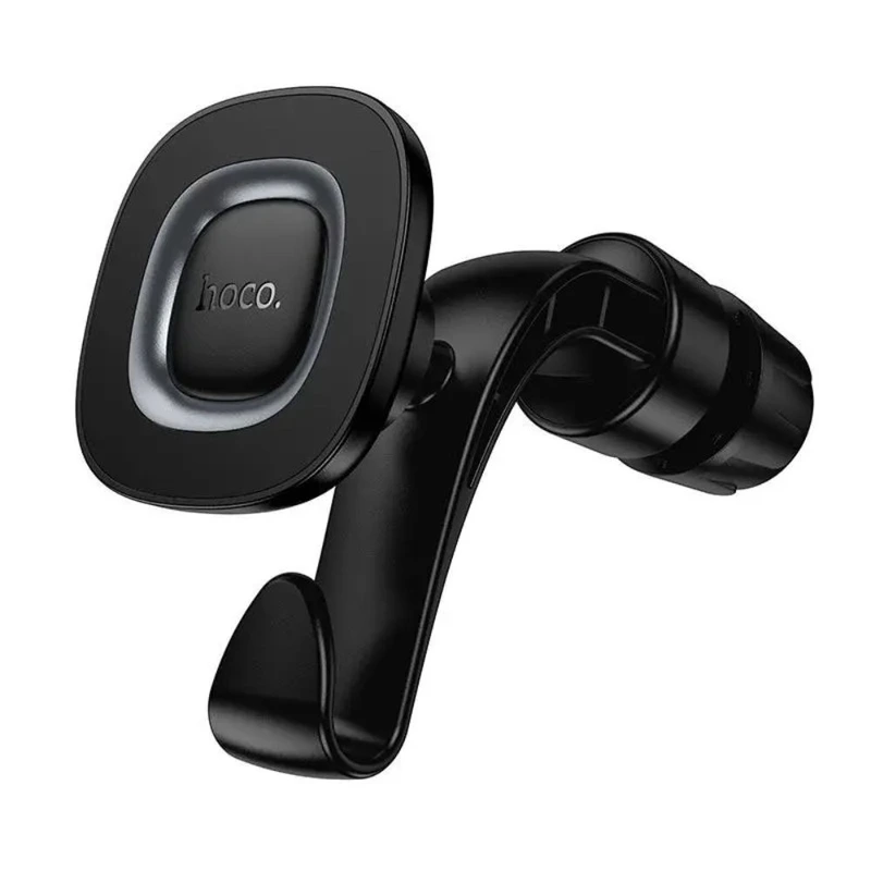 Автотримач для телефона HOCO H99 Crown magnetic car holder(headrest) black metal gray — Hoco