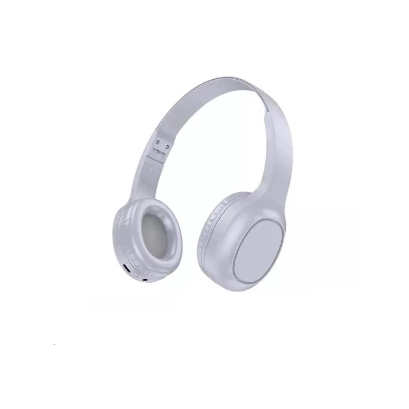 Бездротові накладні навушники HOCO W46 Charm BT headset Light Blue Gray