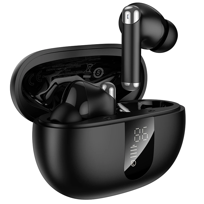 Бездротові навушники HOCO EQ26 Nice true wireless ANC+ENC BT headset Black
