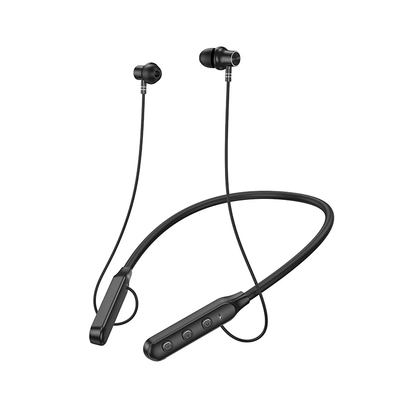 Бездротові спортивні навушники HOCO ES74 Refinado neck-mounted BT earphones Black — Hoco