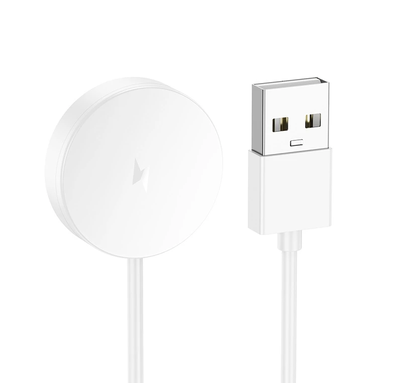 Бездротовий зарядний пристрій для смарт-годинника HOCO Y29/Y42 Ultra/Y43 AMOLED Smart sports watch charging cable White — Hoco
