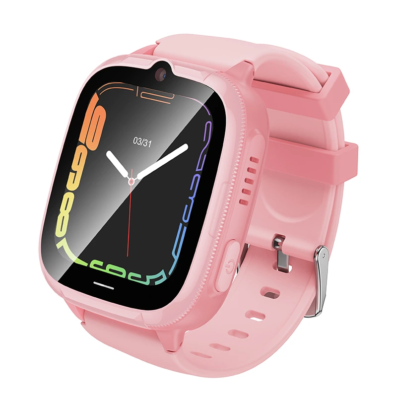 Дитячий смарт-годинник HOCO Y106 4G 46mm. 730 mAh children phone watch Pink — Hoco