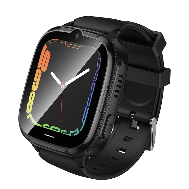 Дитячий смарт-годинник HOCO Y106 4G 46mm. 730 mAh children phone watch Black — Hoco