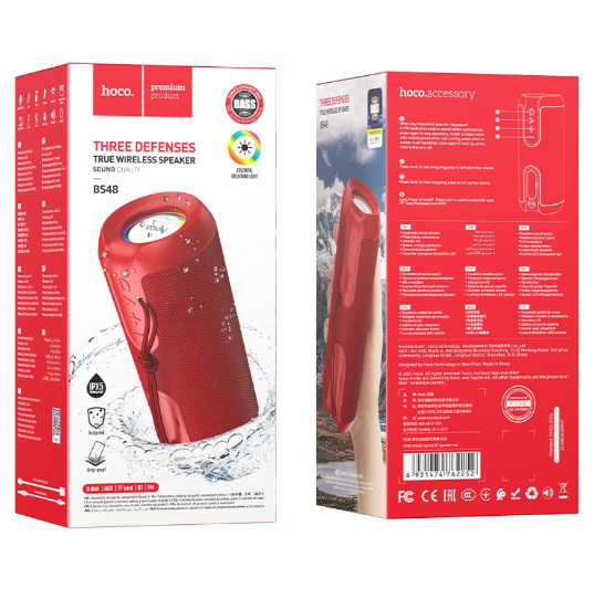 Бездротова колонка Hoco BS48 Artistic (Червоний) — Hoco