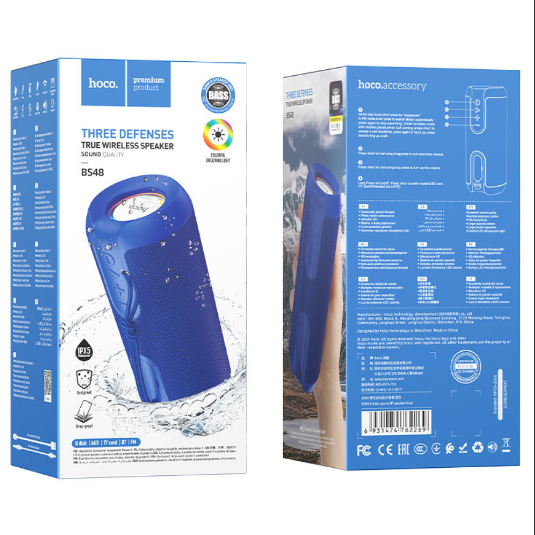 Бездротова колонка Hoco BS48 Artistic (Синій) — Hoco