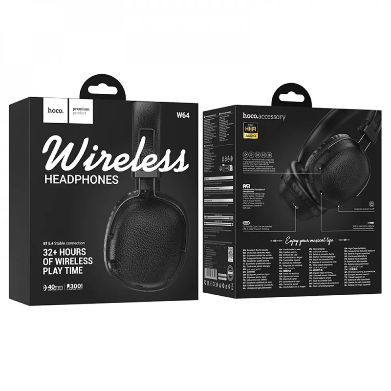 Бездротові навушники Hoco W64 (Чорний) — Hoco