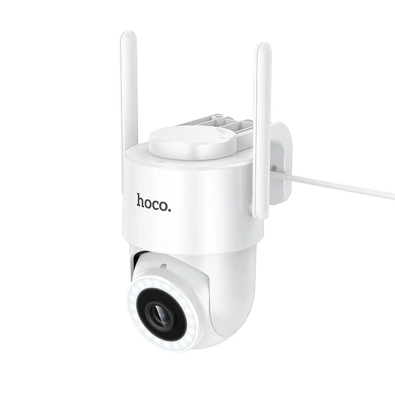 IP-камера відеоспостереження HOCO D10 outdoor monocular PTZ HD camera White — Hoco