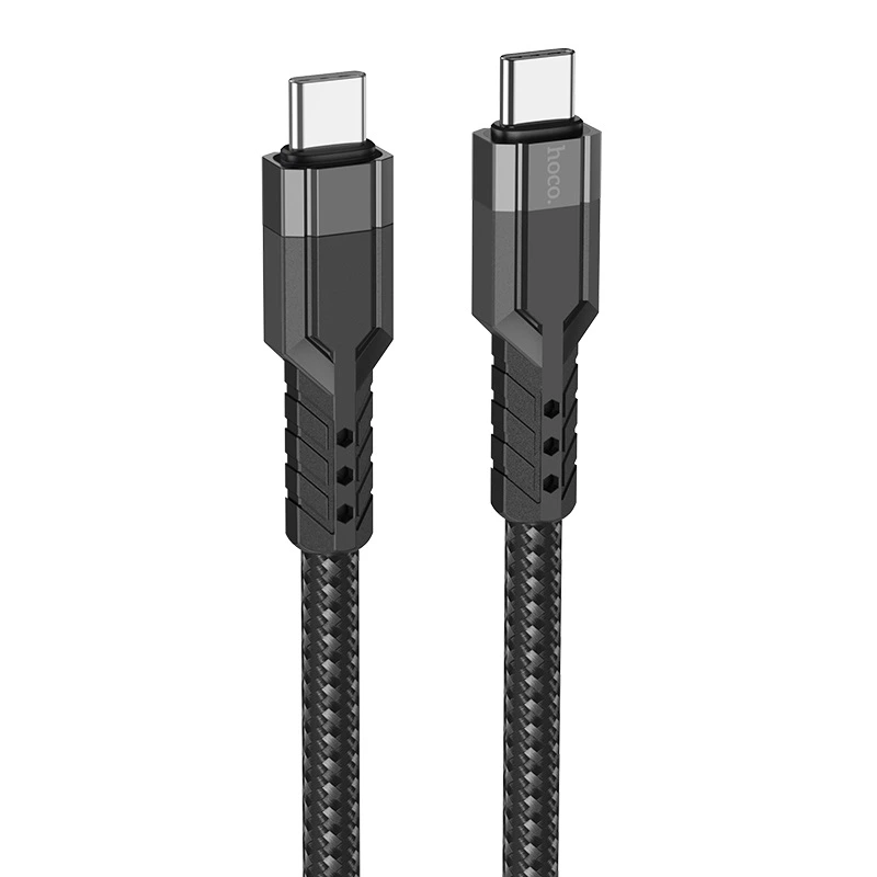 Кабель HOCO U110 Type-C to Type-C 60W charging data cable Black — Hoco