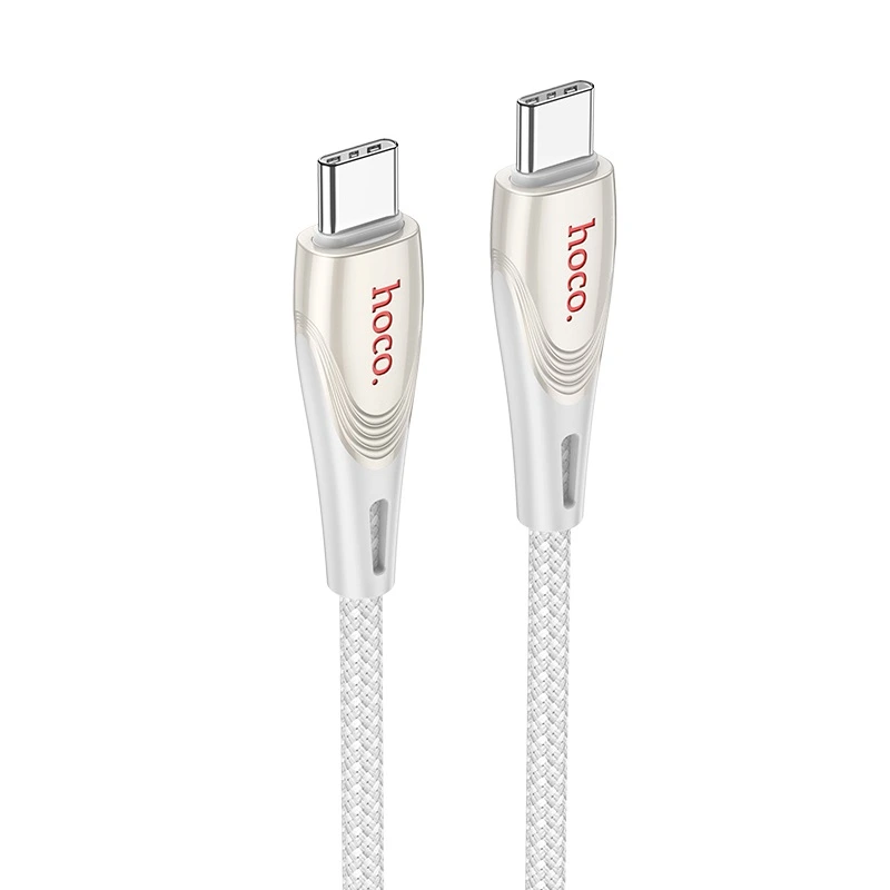 Кабель HOCO U133 Monte 60W charging data cable Type-C to Type-C gray