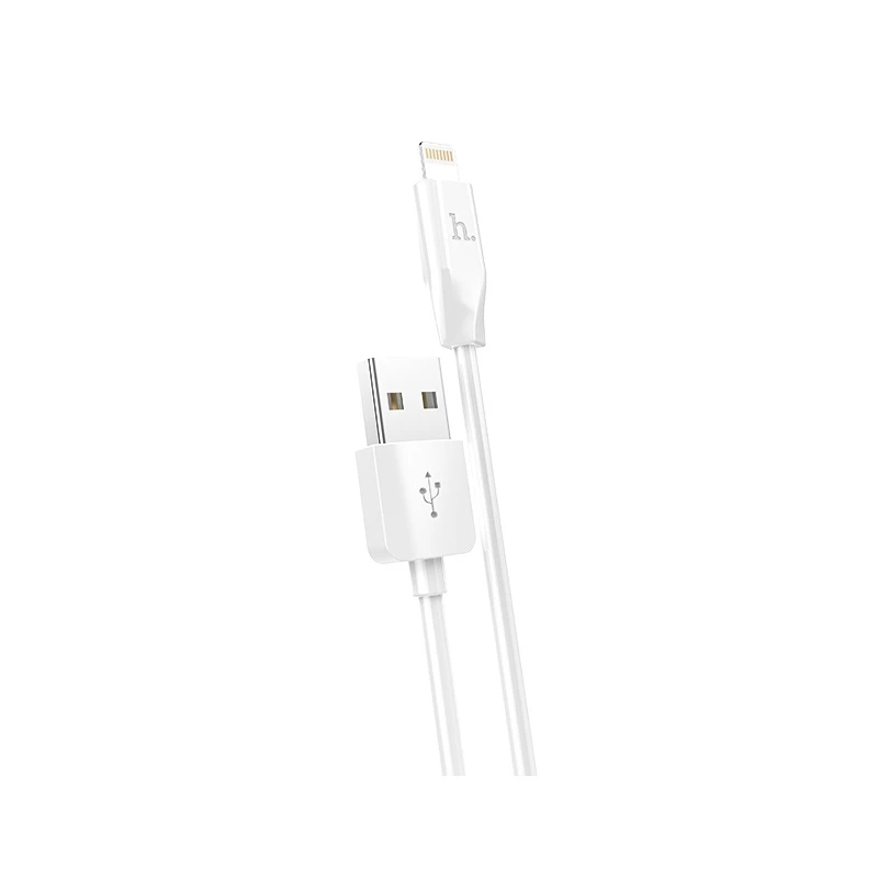 Кабель HOCO X1 USB to iP 2.4A, 1m, PVC, PVC connectors, White — Hoco