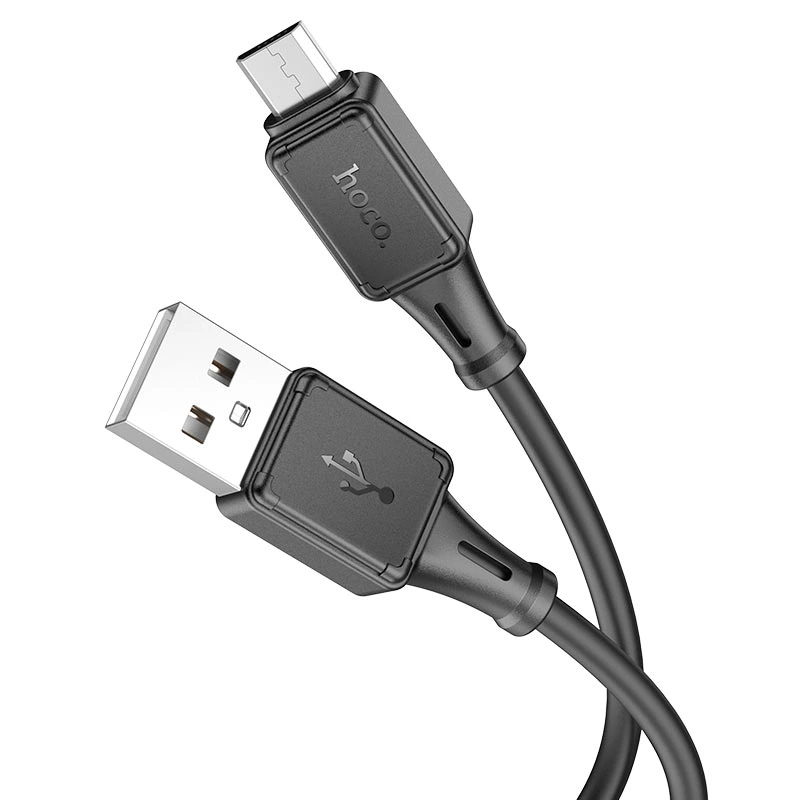 Кабель HOCO X101 Assistant silicone charging data cable Micro Black — Hoco
