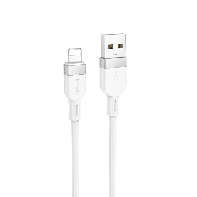 Кабель HOCO X109 Energy silicone charging data cable iP (L=1M) White — Hoco