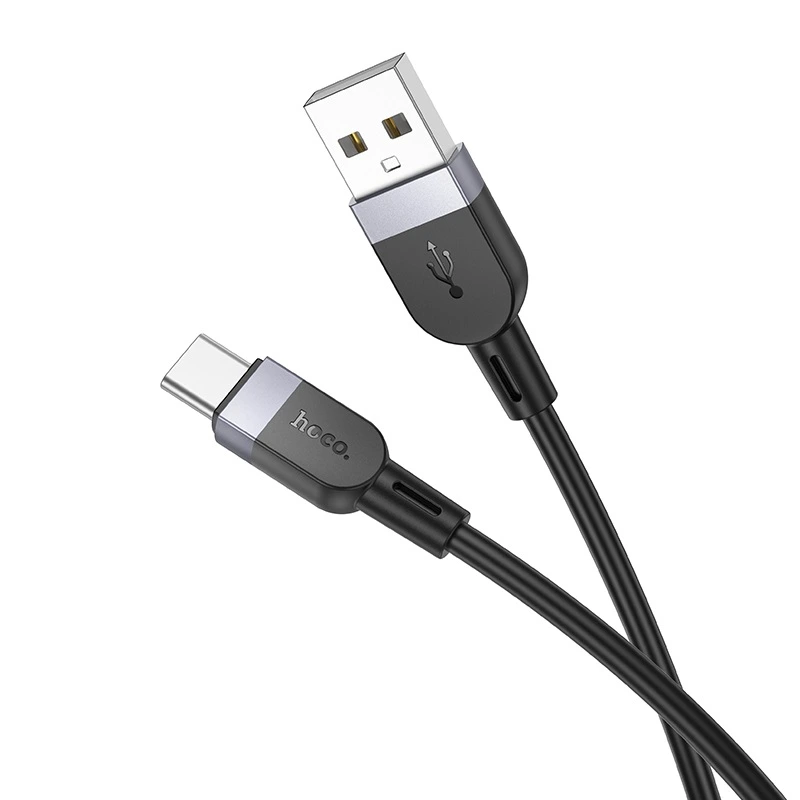 Кабель HOCO X109 Energy silicone charging data cable Type-C (L=1M) Black — Hoco