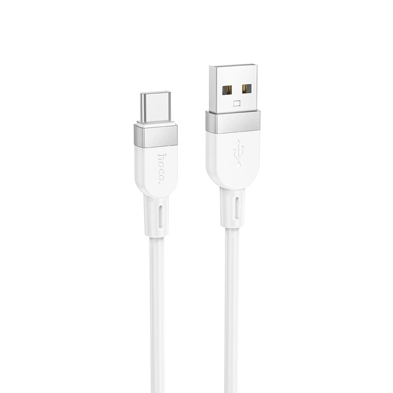 Кабель HOCO X109 Energy silicone charging data cable Type-C(L=1M) White