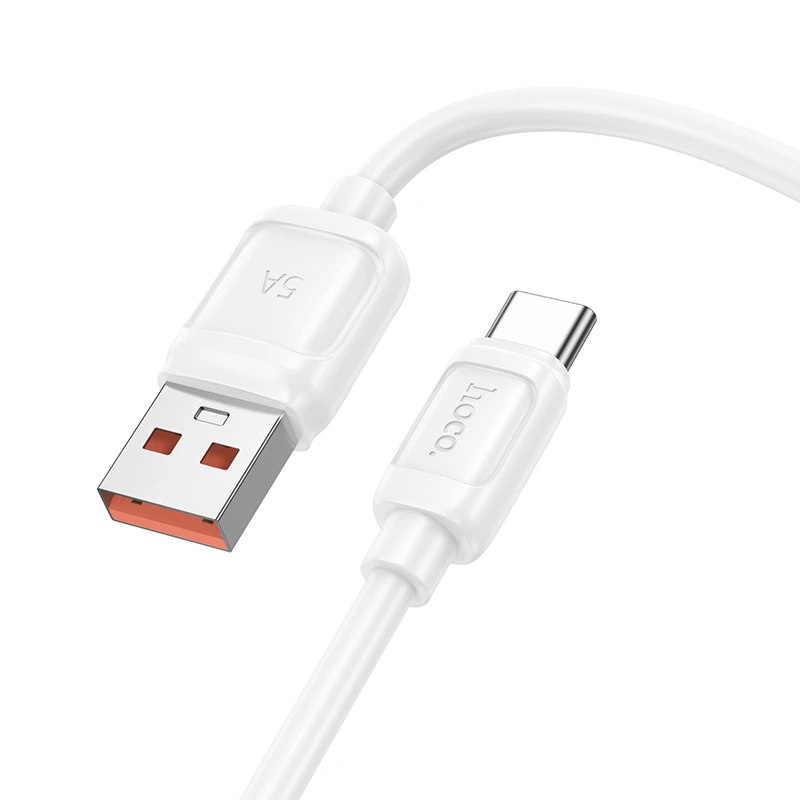 Кабель HOCO X115 Surpass 100W fast charging data cable Type-C White — Hoco