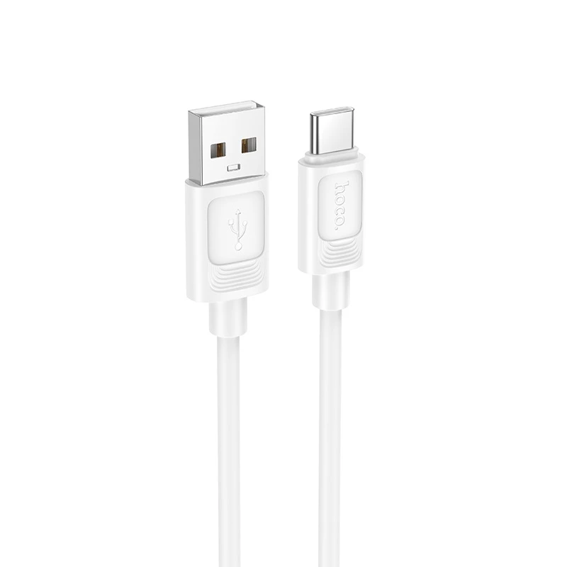 Кабель HOCO X122 Benefit silicone charging data cable Type-C White — Hoco