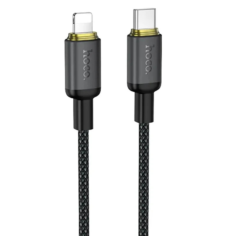 Кабель HOCO X128 Benefit PD30W charging data cable iP Black