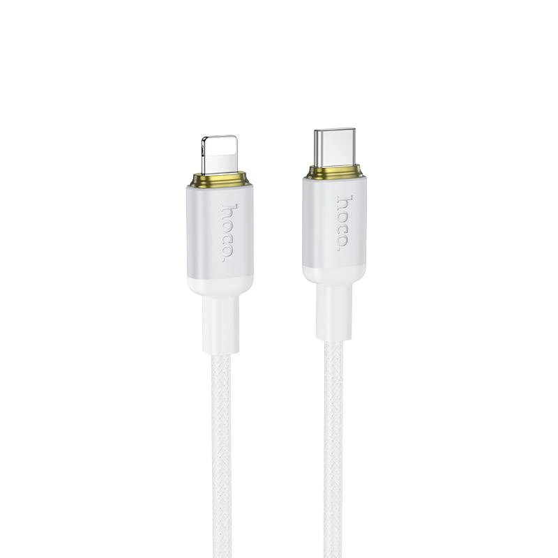 Кабель HOCO X128 Benefit PD30W charging data cable iP White — Hoco