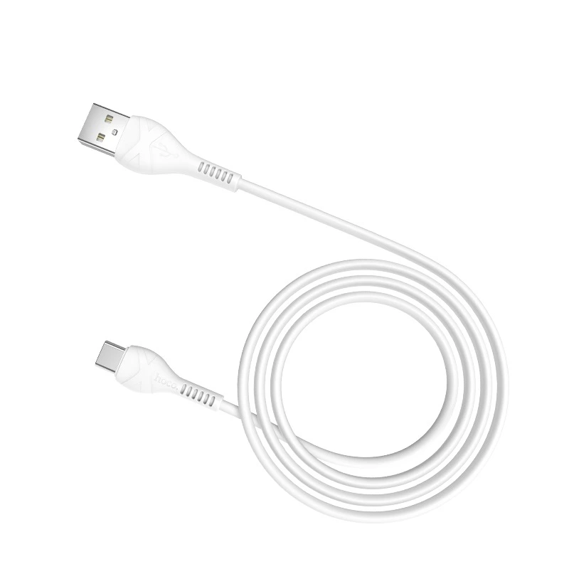 Кабель HOCO X37 USB to Type-C 3A, 1m, PVC, PVC connectors, White — Hoco