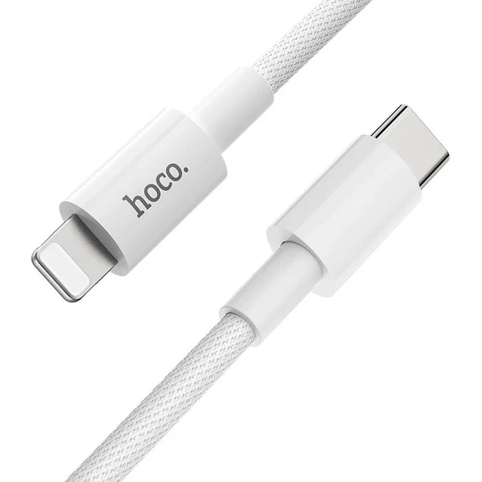 Кабель HOCO X56 New original PD charging data cable for iP White