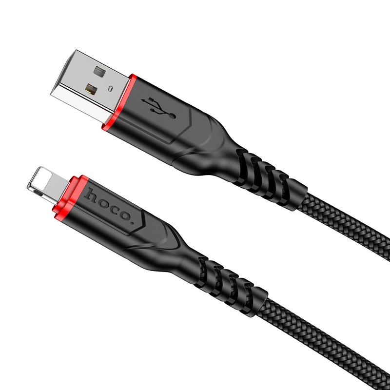 Кабель Hoco X59 Victory charging data cable iP(L=2M) Black — Hoco