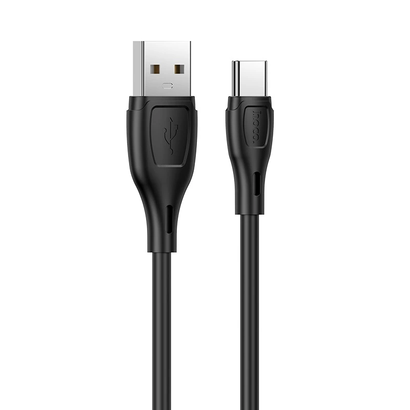 Кабель HOCO X61 Ultimate silicone charging data cable for Type-C Black — Hoco