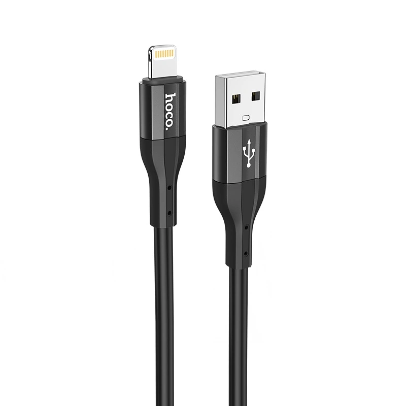 Кабель HOCO X72 Creator silicone charging data cable for iP Black — Hoco