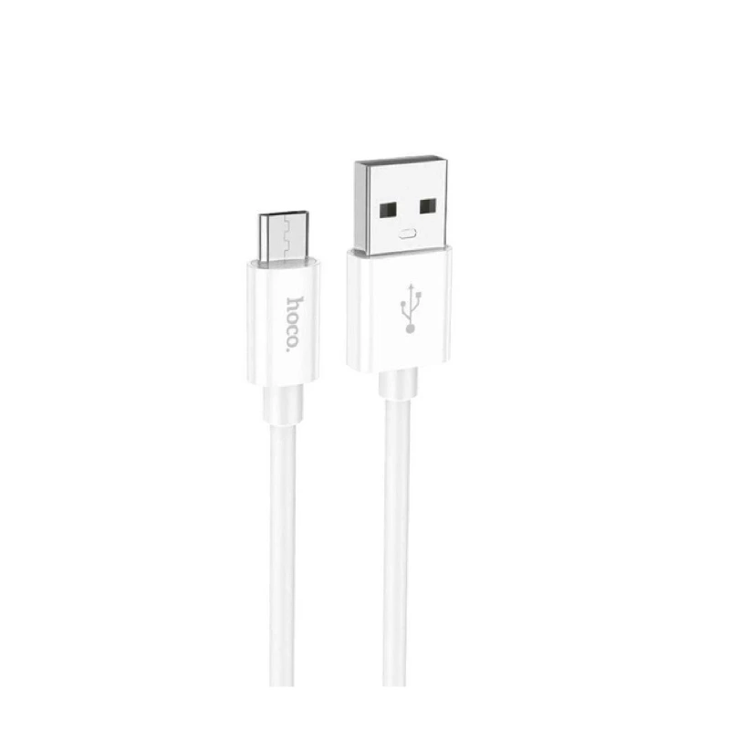 Кабель HOCO X87 Magic silicone charging data cable for Micro White — Hoco