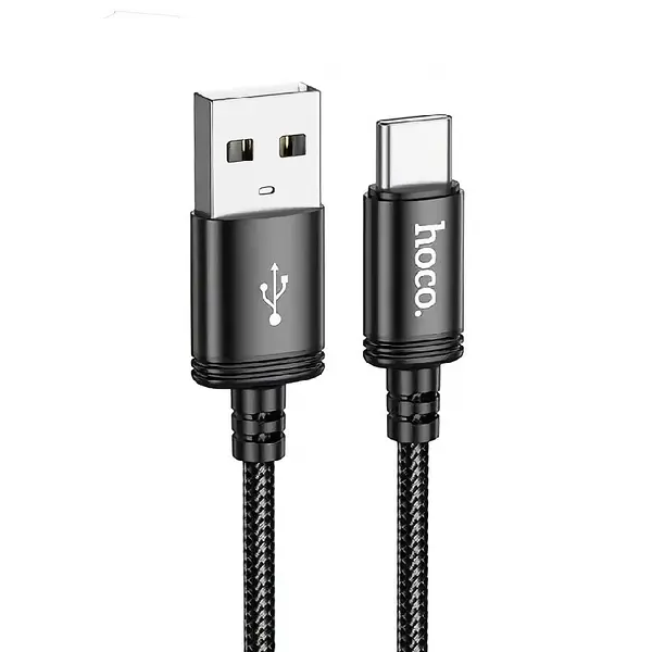 Кабель HOCO X89 Wind charging data cable Type-C Black — Hoco