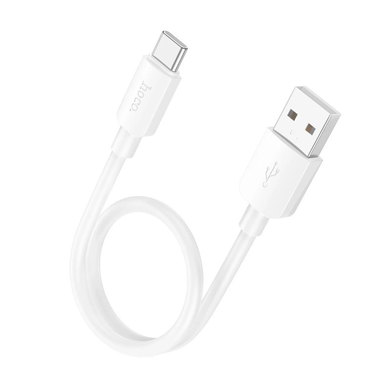 Кабель HOCO X96 Hyper 27W charging data cable Type-C (L=0.25M) White — Hoco