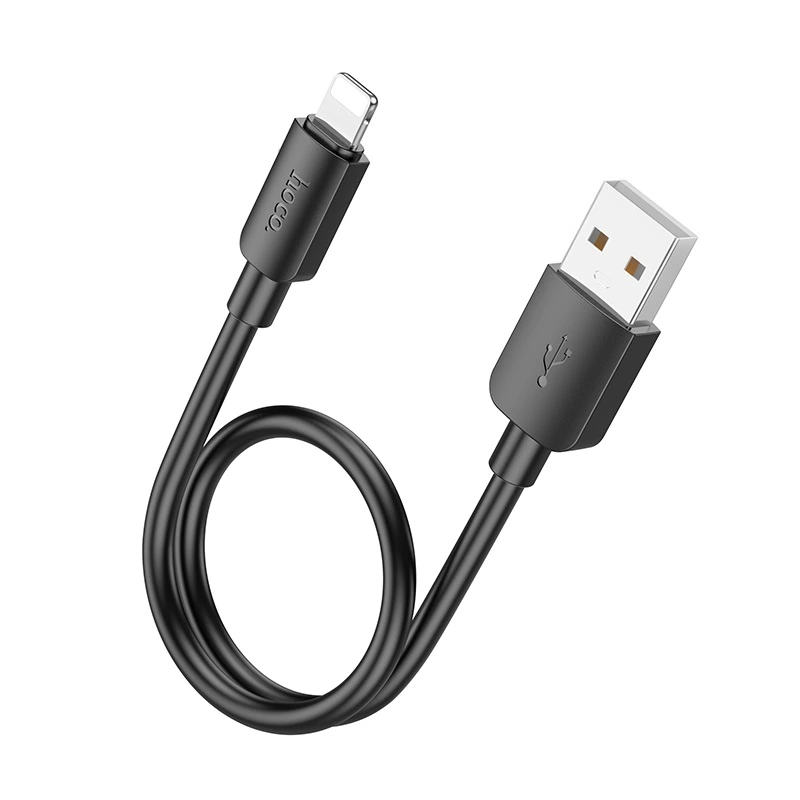 Кабель HOCO X96 Hyper charging data cable iP (L=0.25M) Black — Hoco