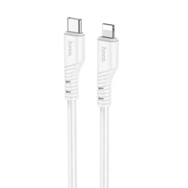 Кабель HOCO X97 Crystal color silicone charging data cable iP white — Hoco