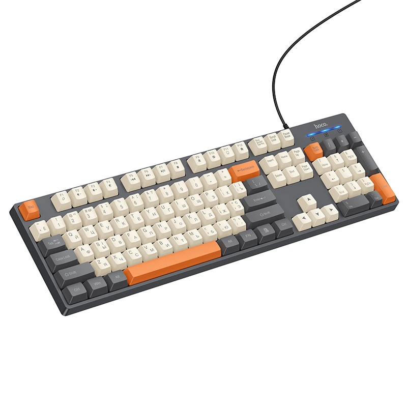 Клавіатура HOCO GM61 Murphy 3-color wired keyboard(Ukrainian version) star gray — Hoco
