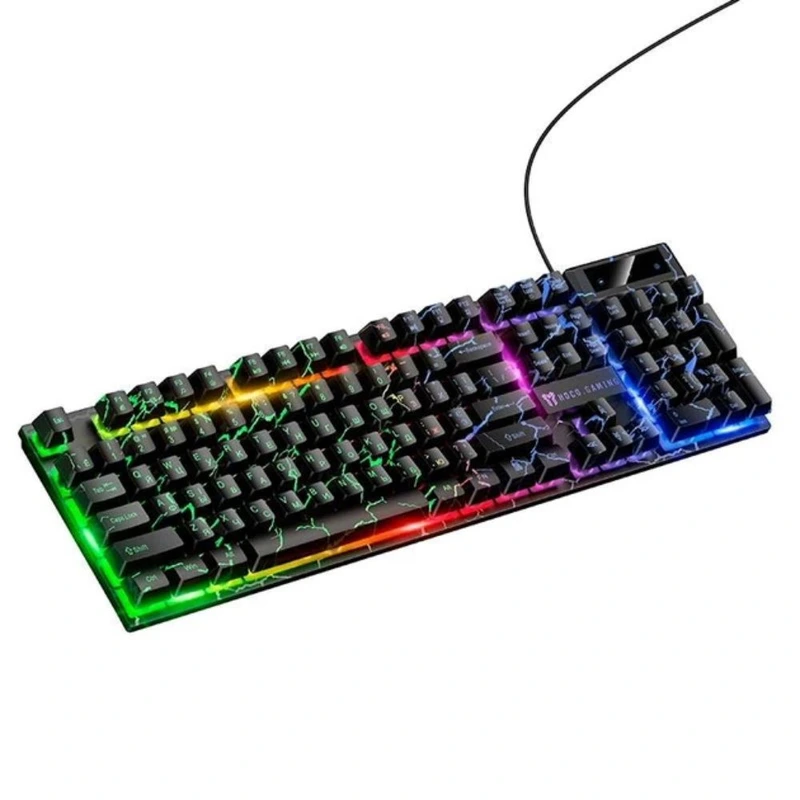 Клавіатура HOCO GM701 Trofeo wired gaming keyboard (Cyrillic version) Black — Hoco