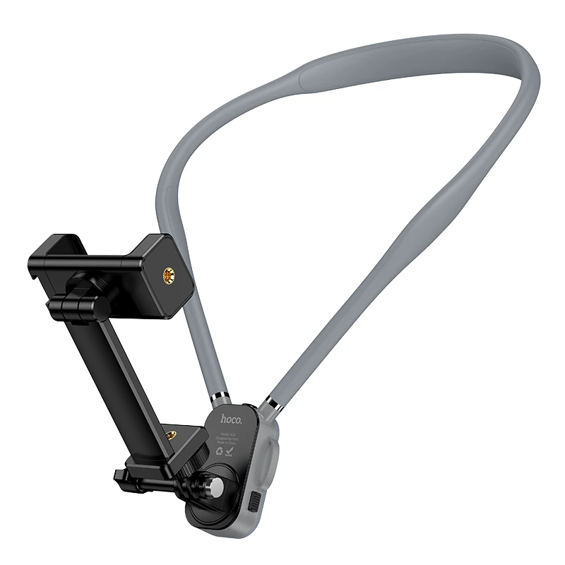 Кріплення для телефона на шию HOCO K30 Campo neck-hanging holder Black Gray — Hoco