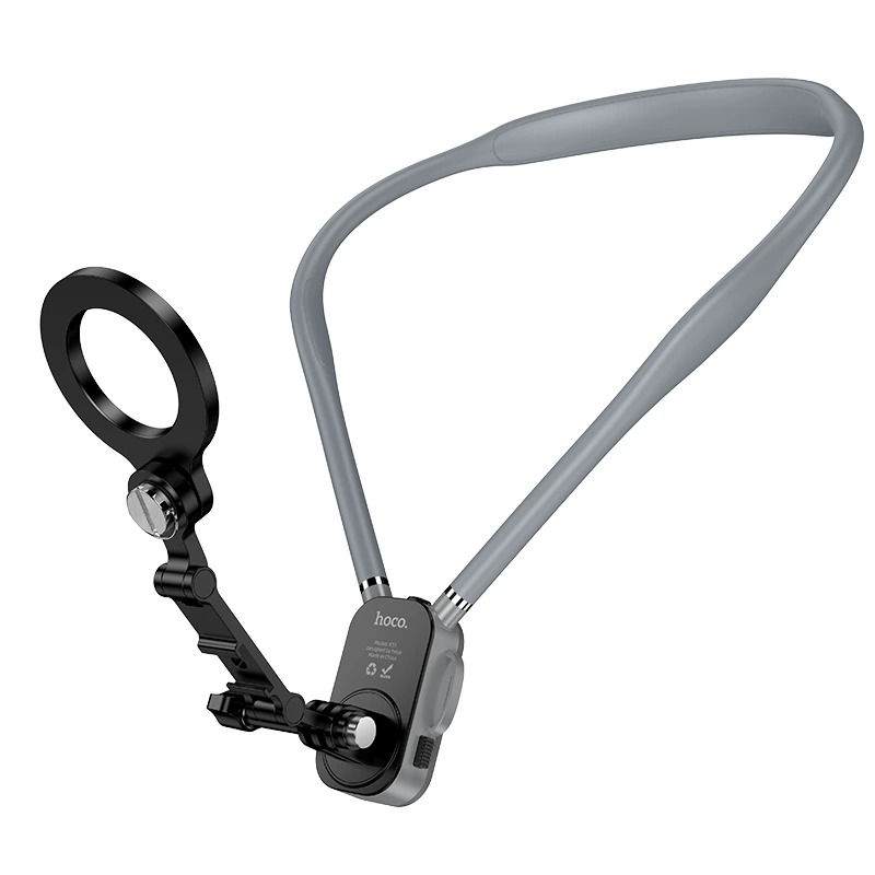 Кріплення для телефона на шию HOCO K31 Campo magnetic neck-hanging holder Black Gray — Hoco