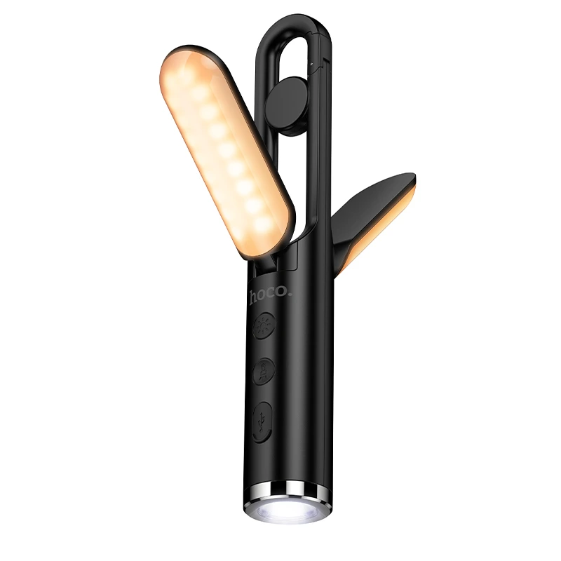 Ліхтар кемпінговий HOCO HX13 3W. 1200 mAh. multifunctional camping light Black — Hoco