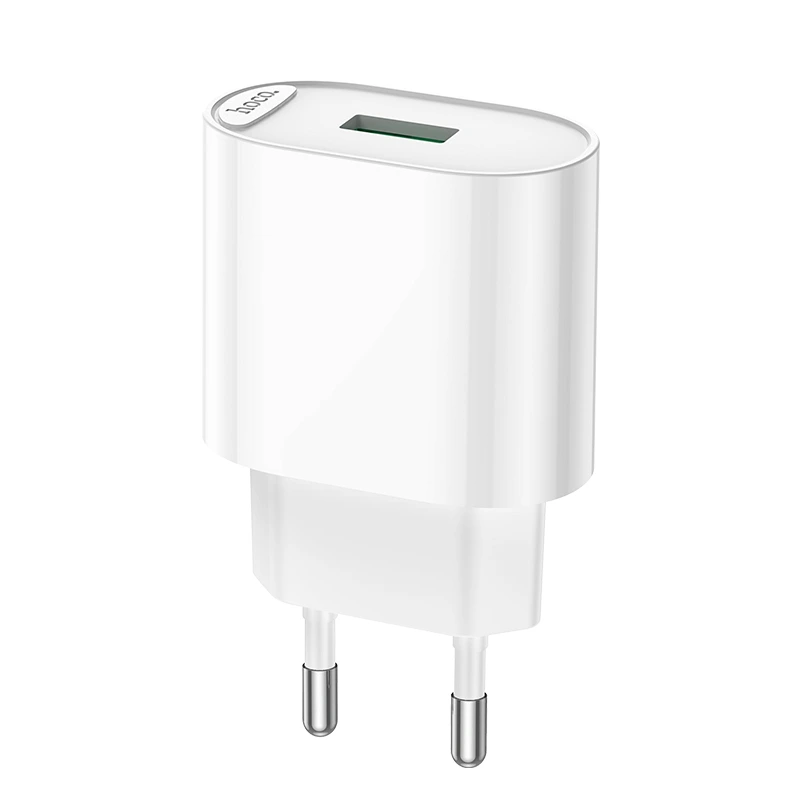 Мережевий зарядний пристрій HOCO C109A Fighter single port QC3.0 charger 18W White — Hoco