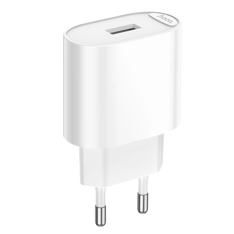 Мережевий зарядний пристрій HOCO C109A(10.5W) Fighter single port charger White