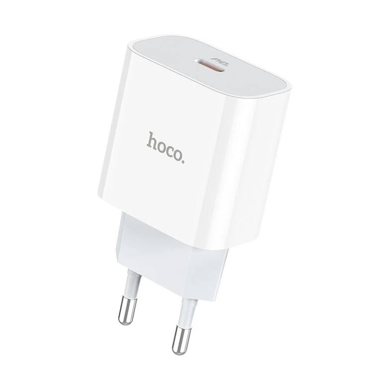 Мережевий зарядний пристрій HOCO C76A Plus Speed source PD20W charger White — Hoco