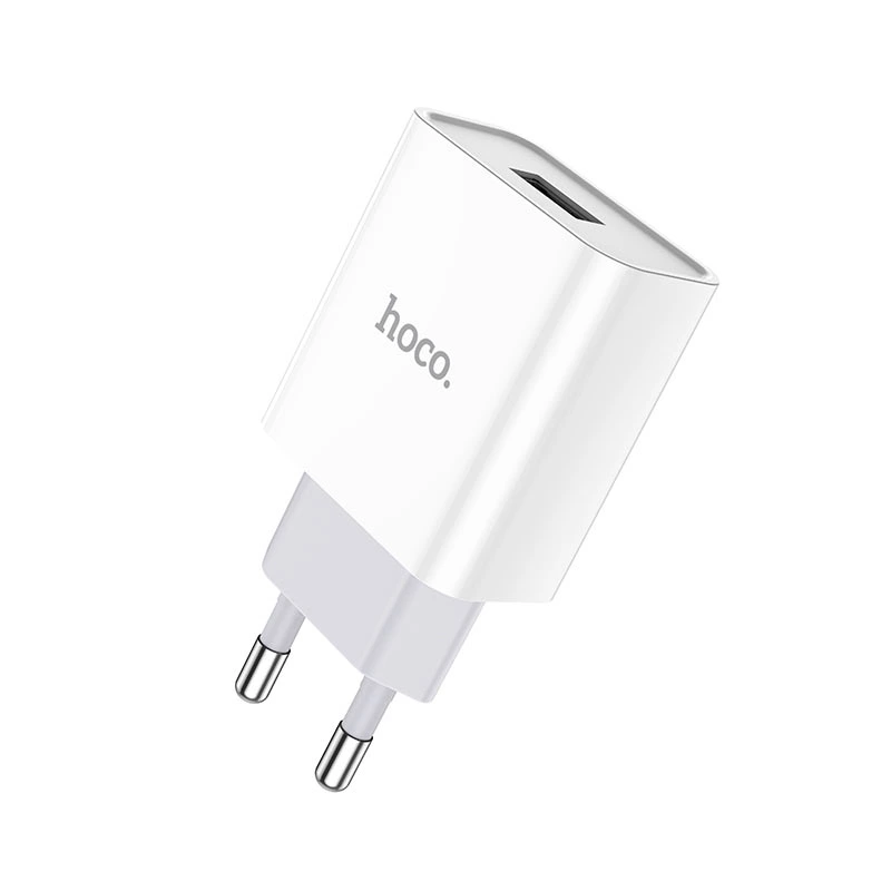 Мережевий зарядний пристрій HOCO C81A Asombroso single port charger 10.5W White — Hoco