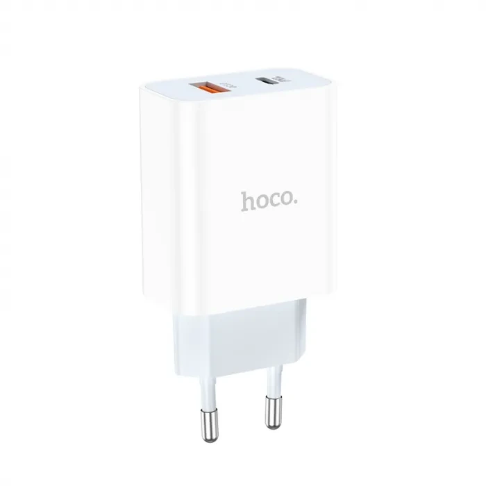 Мережевий зарядний пристрій HOCO C97A PD20W+QC3.0 charger White — Hoco