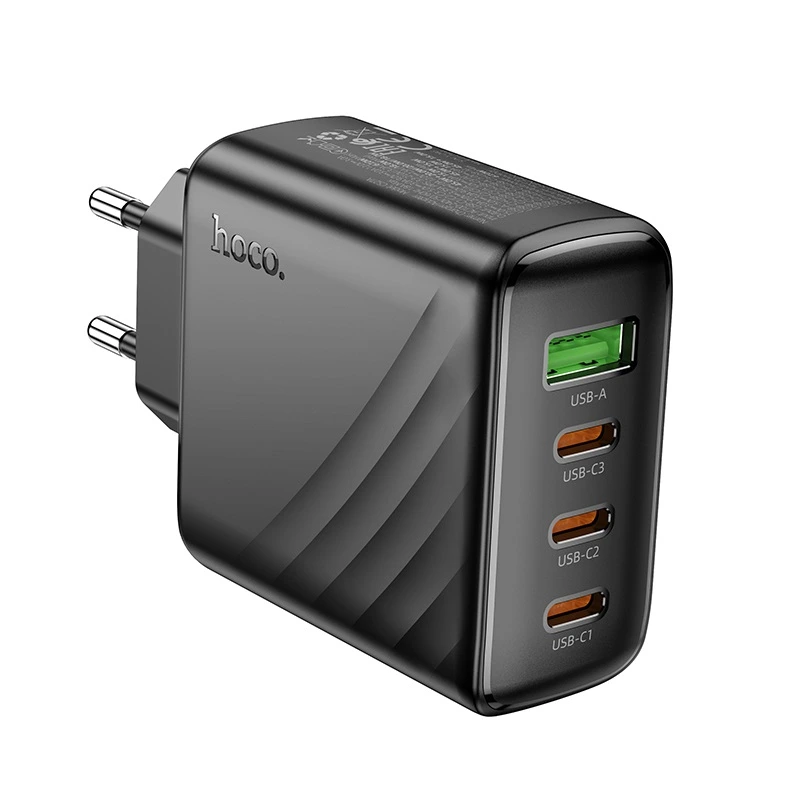 Мережевий зарядний пристрій HOCO CS27A Supply PD67W (3C1A) charger (EU) Black — Hoco
